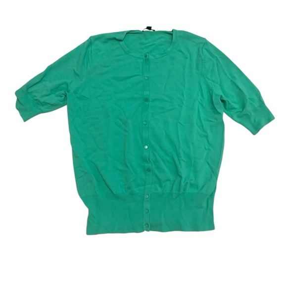 Ann Taylor Rayon/Nylon Blend Crew Neck Cardigan | Elbow Sleeve | Medium (M) - Picture 1 of 8